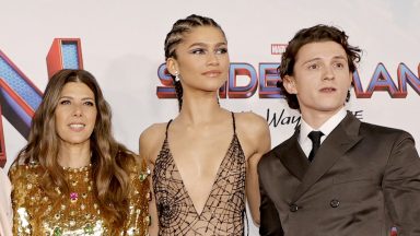 Marisa Tomei, Zendaya, and Tom Holland