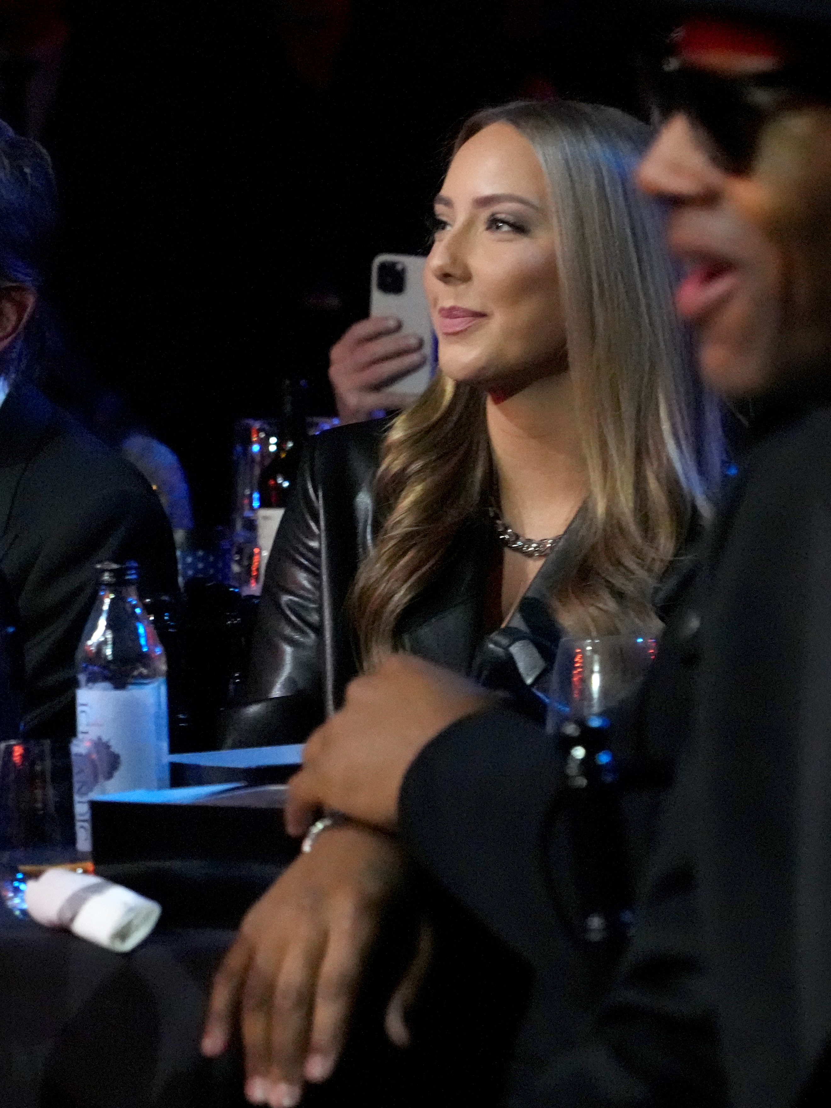 LOS ANGELES, CALIFORNIA - NOVEMBER 05: Eminem and Hailie Jade Mathers attends the 37th Annual Rock & Roll Hall of Fame Induction Ceremony at Microsoft Theater on November 05, 2022 in Los Angeles, California. (Photo by Kevin Mazur/Getty Images for The Rock and Roll Hall of Fame)