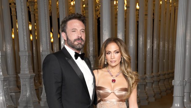 Ben Affleck, wearing Gucci, and Jennifer Lopez, wearing Gucci, attend the 2023 LACMA Art+Film Gala