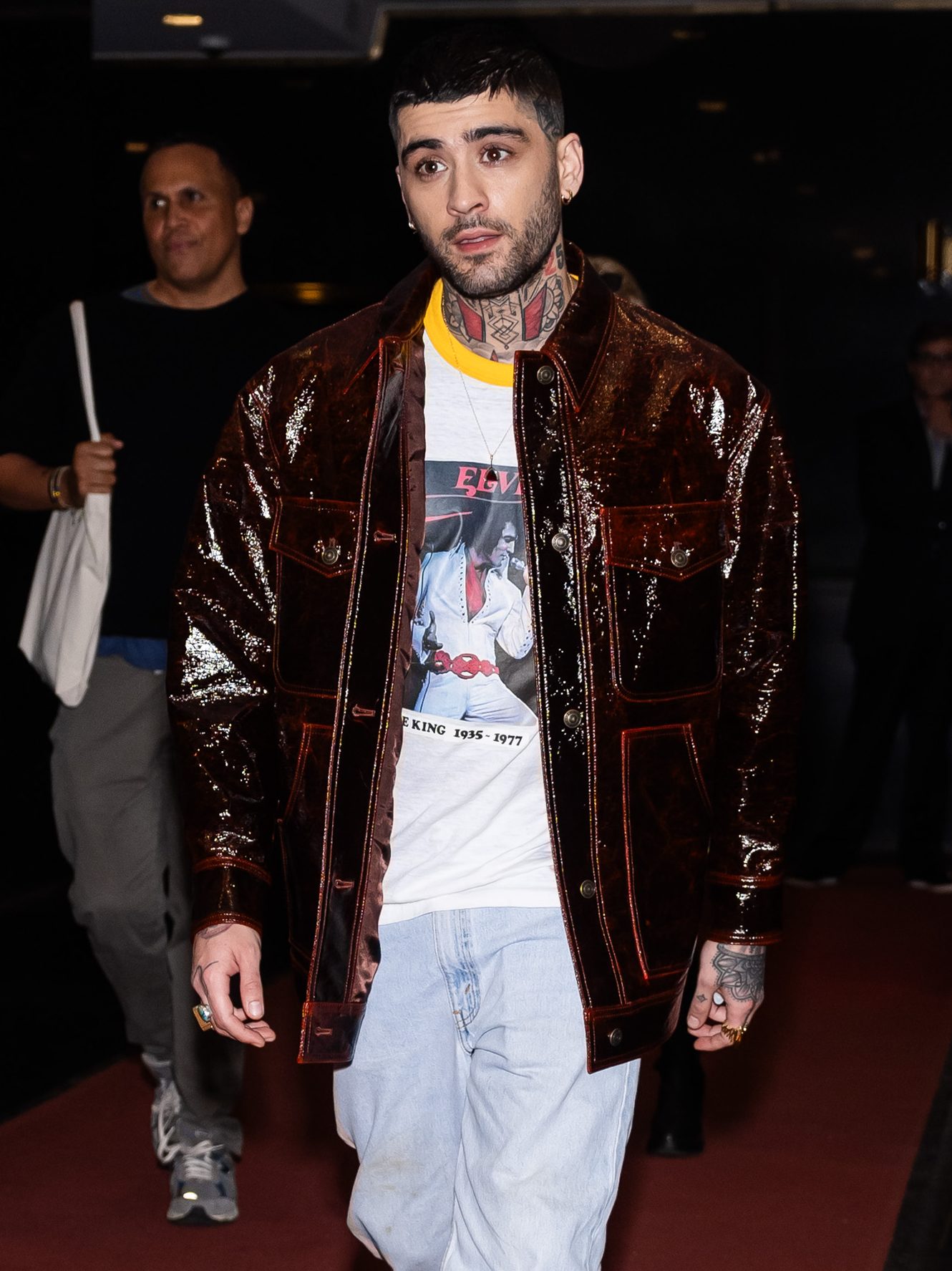 NEW YORK, NEW YORK - APRIL 30: Zayn Malik is seen in Midtown on April 30, 2024 in New York City. (Photo by Gotham/GC Images)