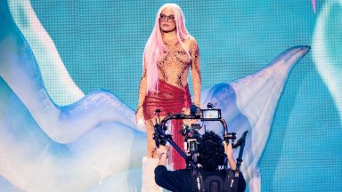 MILAN, ITALY - JUNE 25: Karol G performs at Unipol Forum of Assago on June 25, 2024 in Milan, Italy. (Photo by Sergione Infuso/Corbis via Getty Images)