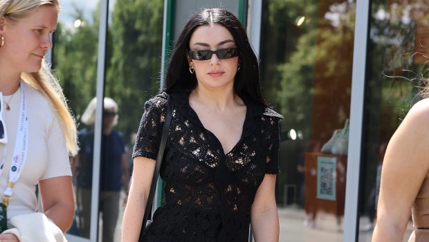 LONDON, ENGLAND - JULY 11: Charli XCX attends day eleven of the Wimbledon Tennis Championships at the All England Lawn Tennis and Croquet Club on July 11, 2024 in London, England. (Photo by Neil Mockford/GC Images)