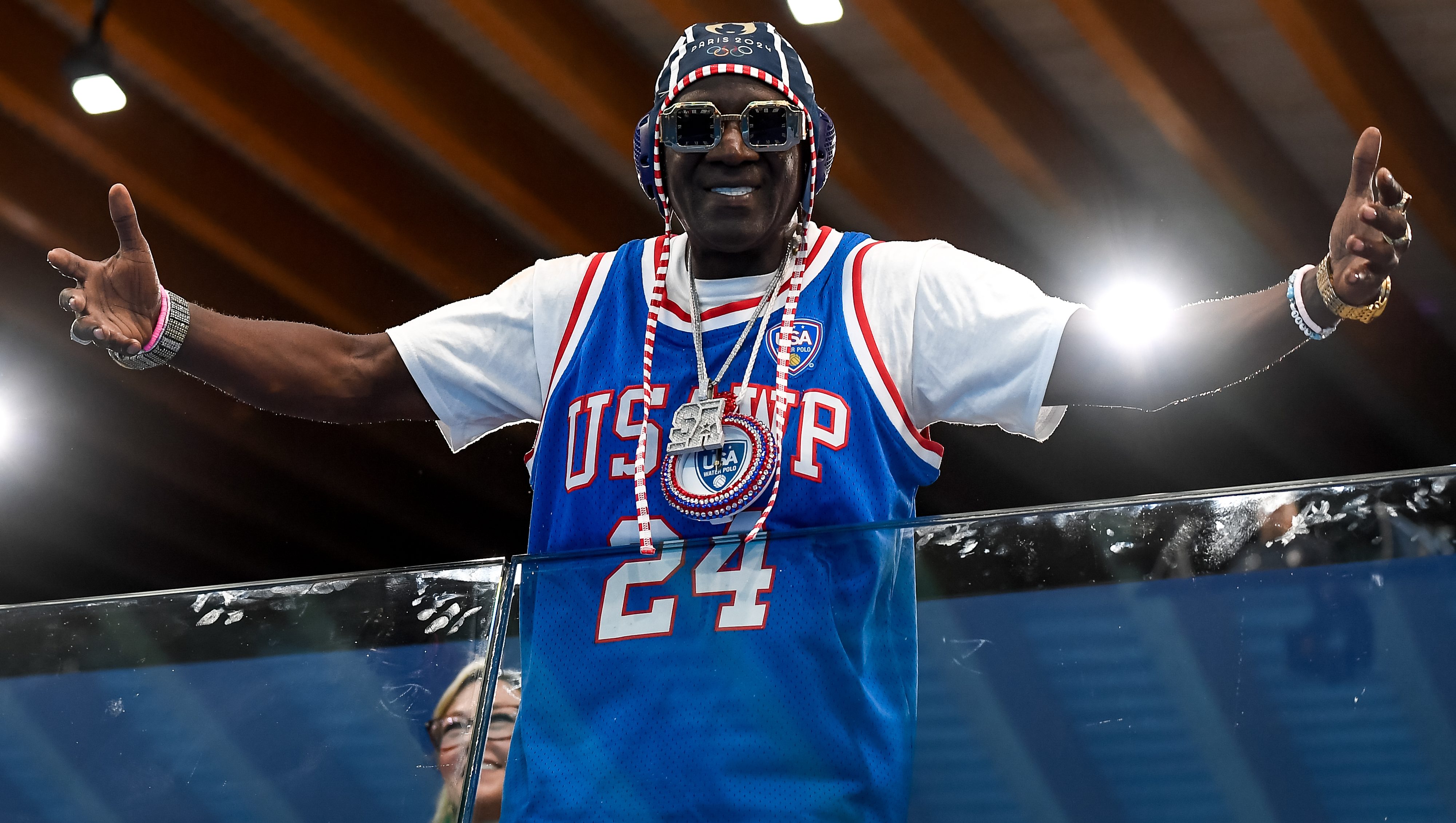 Flavor Flav Tells Jordan Chiles He’d Make Her a ‘Bronze Clock Necklace’