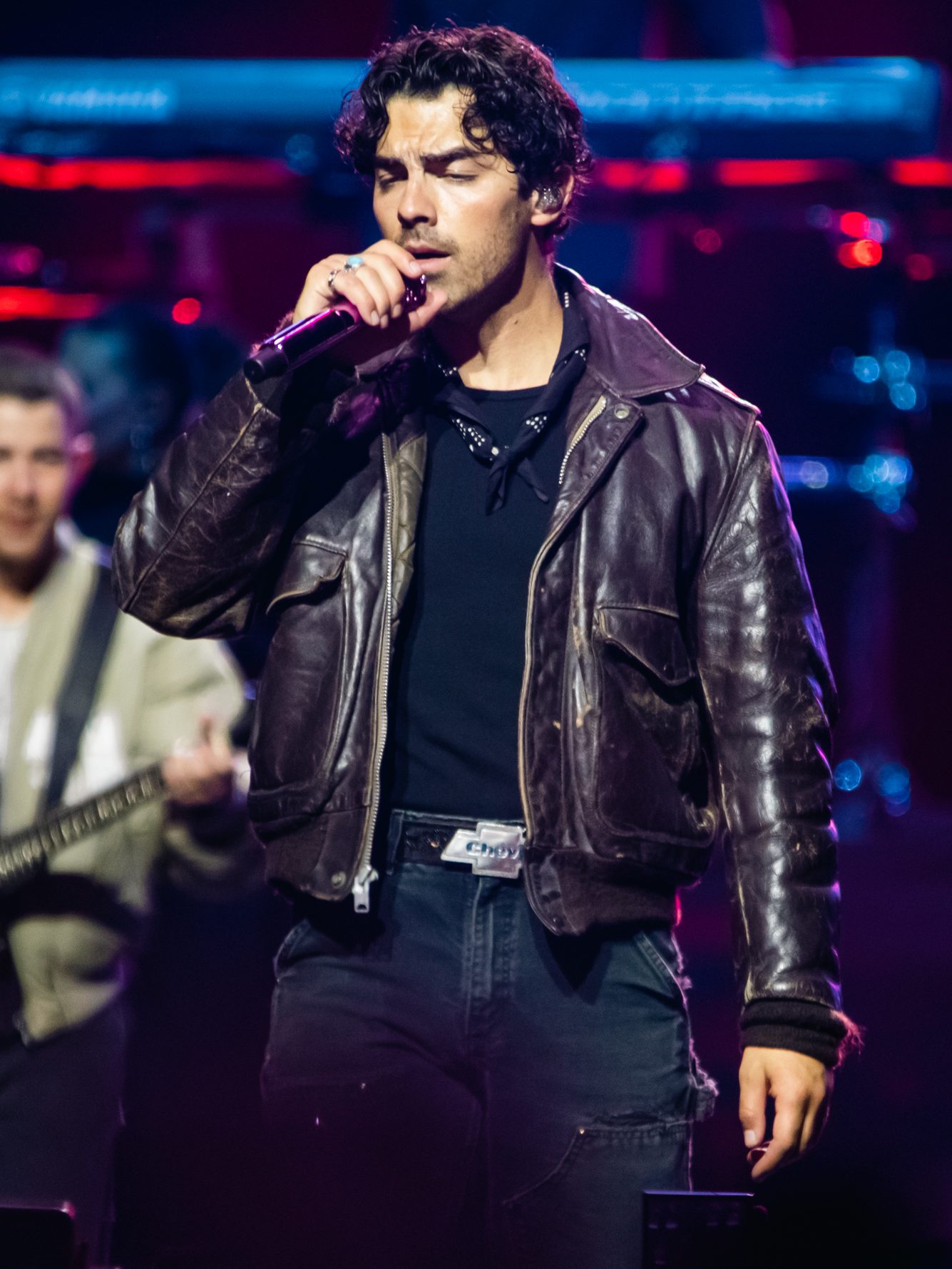 MONTERREY, MEXICO - AUGUST 24: Joe Jonas of Jonas Brothers performs in concert at Arena Monterrey on August 24, 2024 in Monterrey, Mexico. (Photo by Medios y Media/Getty Images)