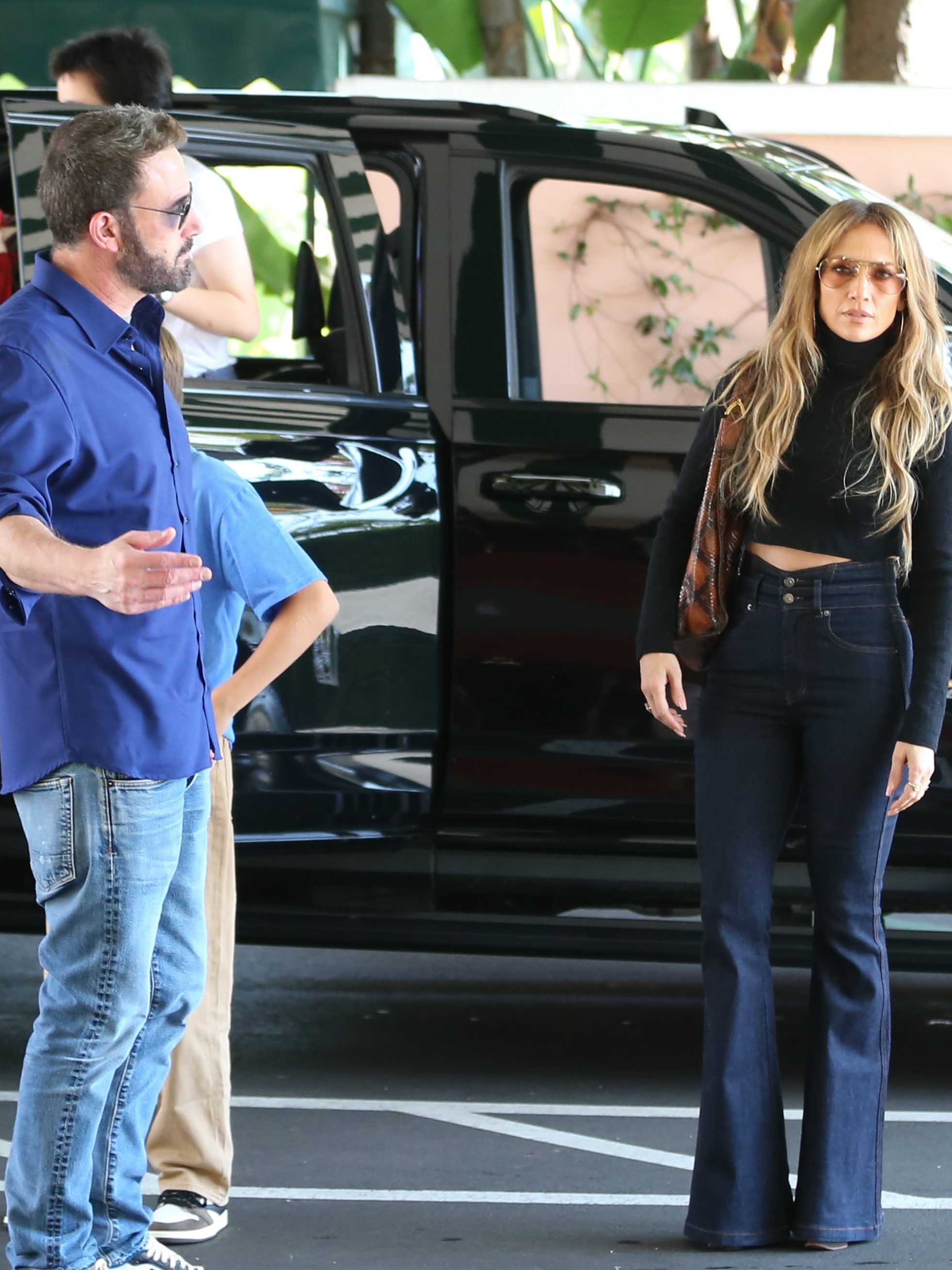 Ben Affleck and Jennifer Lopez are seen on September 14, 2024 in Los Angeles, California.