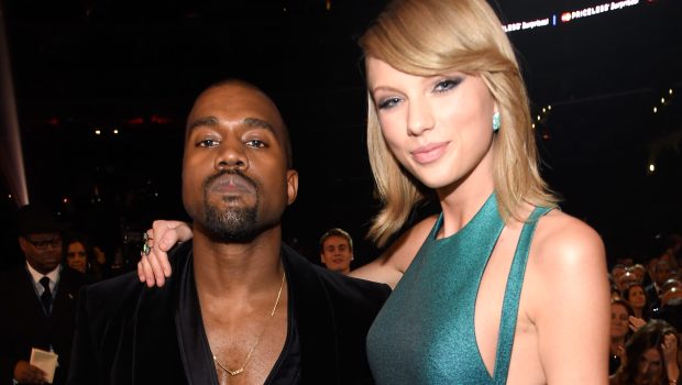 Kanye West and Taylor Swift attend The 57th Annual GRAMMY Awards