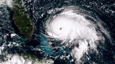 20Z September 1, 2019 in the Atlantic Ocean. A hurricane warning is in effect for much of the northwestern Bahamas as it gets hit with 175 mph winds. According to the National Hurricane Center Dorian is predicted to hit the U.S. as a Category 4 storm. (Photo by NOAA via Getty Images)