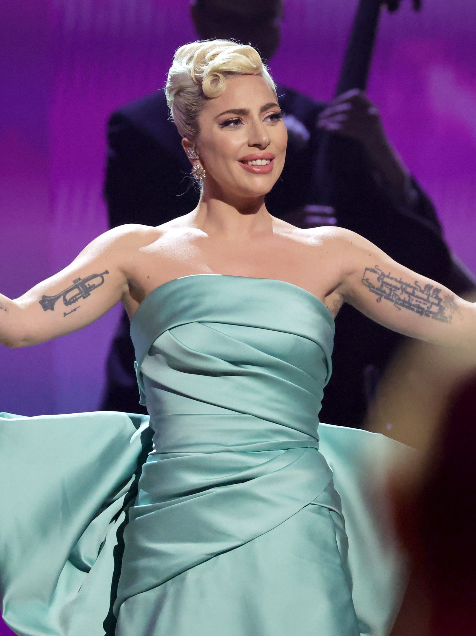 Lady Gaga performs onstage during the 64th Annual GRAMMY Awards at MGM Grand Garden Arena on April 03, 2022 in Las Vegas, Nevada. (Photo by Emma McIntyre/Getty Images for The Recording Academy)