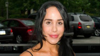   Nadya 'Octomom' Suleman attends the Celebrity Pillow Fight press conference and weigh in at Fox And Hound on June 22, 2012 in King of Prussia, Pennsylvania.  (Photo by Gilbert Carrasquillo/WireImage)