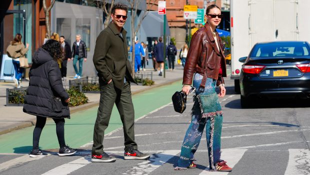 NEW YORK, NEW YORK - FEBRUARY 27: Gigi Hadid and Bradley Cooper are seen on February 27, 2024 in New York City. (Photo by Gotham/GC Images)