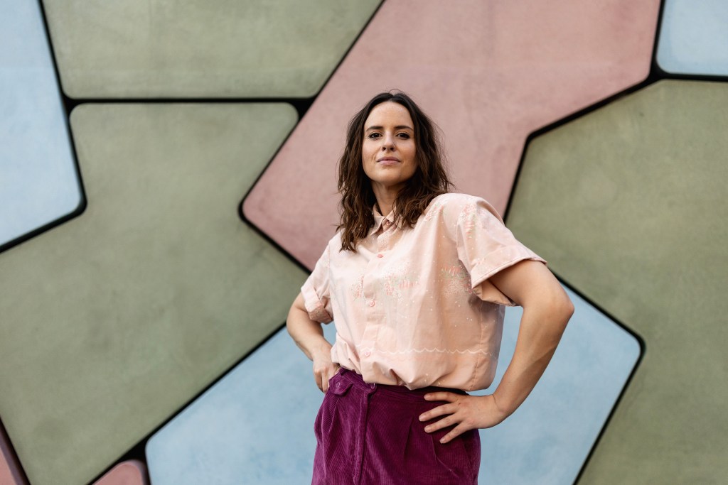 SYDNEY, AUSTRALIA - APRIL 17: Australian Olympic breaking athlete Rachael 'Raygun' Gunn poses during a portrait session in the Sydney central business district on April 17, 2024 in Sydney, Australia. Gunn is representing Australia as a B-Girl after qualifying for the 2024 Paris Summer Olympic Games in Women's Breaking on it's Olympic debut.  (Photo by Cameron Spencer/Getty Images)