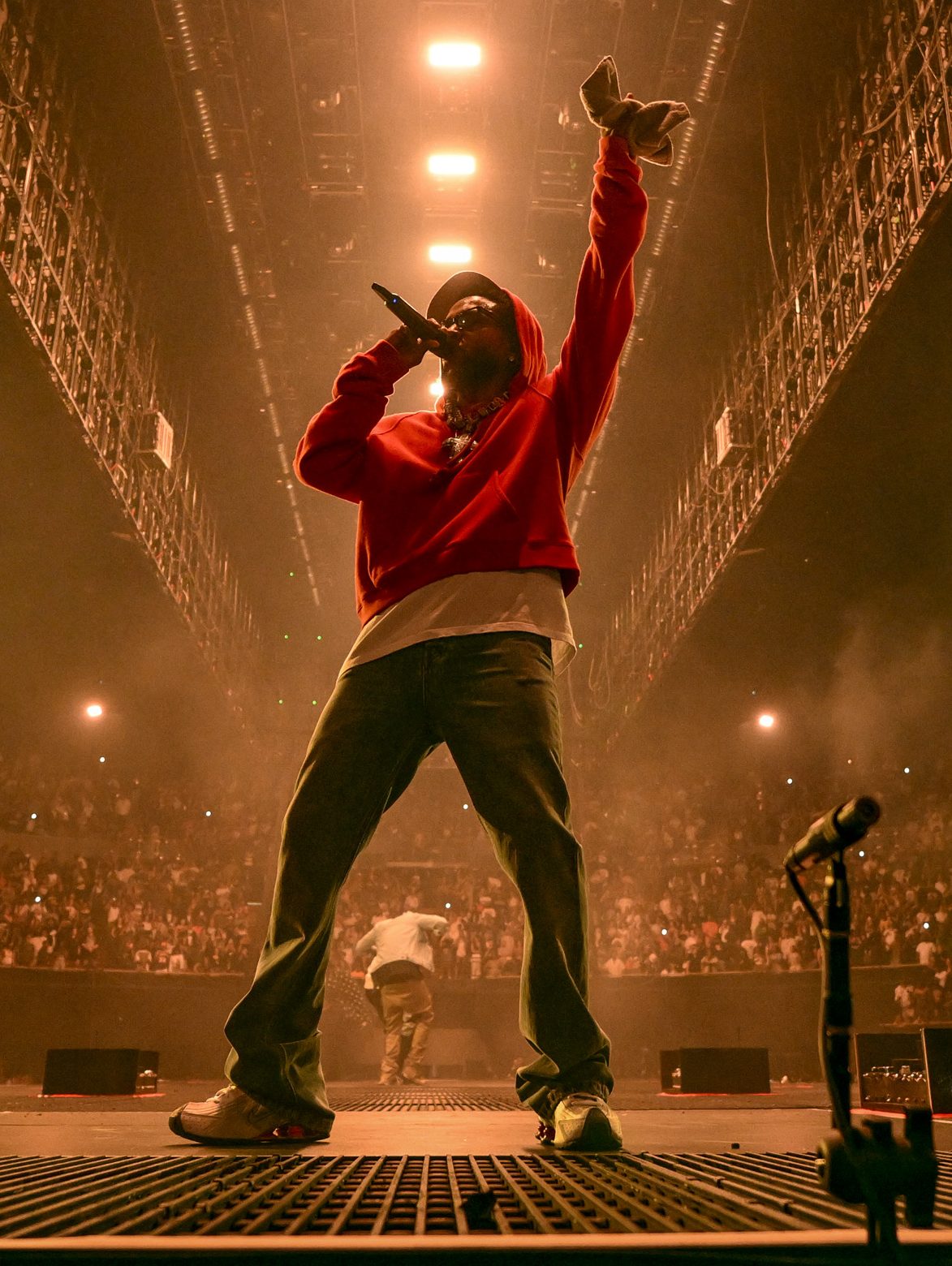 Kendrick Lamar performs onstage during The Pop Out – Ken & Friends