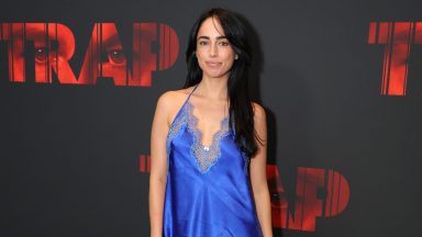 NEW YORK, NY – JULY 24: Maria Georgas attends the World Premiere of 'TRAP' at Alice Tully Hall on July 24, 2024 in New York City. (Michael L'Occissano/Getty Images for WB Discovery)