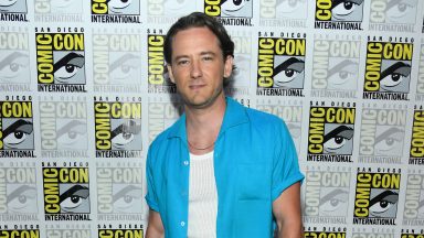 SAN DIEGO, KALIFORNIA - 27 LIPCA: Lewis Pullman bierze udział w panelu Marvel Studios w hali H na SDCC w San Diego w Kalifornii, 27 lipca 2024 r. (Zdjęcie: Alberto E. Rodriguez/Getty Images dla Disney)