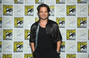 SAN DIEGO, KALIFORNIA - 27 LIPCA: Sebastian Stan bierze udział w panelu Marvel Studios w hali H na SDCC w San Diego w Kalifornii, 27 lipca 2024 r. (Zdjęcie: Alberto E. Rodriguez/Getty Images dla Disney)