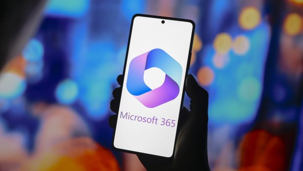 Microsoft 365 logo is displayed on a smartphone screen. (Photo Illustration by Jaque Silva/SOPA Images/LightRocket via Getty Images)