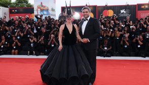 VENICE, ITALY - SEPTEMBER 04: Lady Gaga and Michael Polansky attend the "Joker: Folie à Deux" red carpet during the 81st Venice International Film Festival at Sala Grande on September 04, 2024 in Venice, Italy. (Photo by Ernesto Ruscio/Getty Images)
