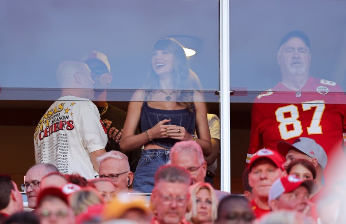 Taylor Swift Smiling at Arrowhead Stadium