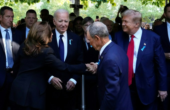 Harris & Trump Shake Hands