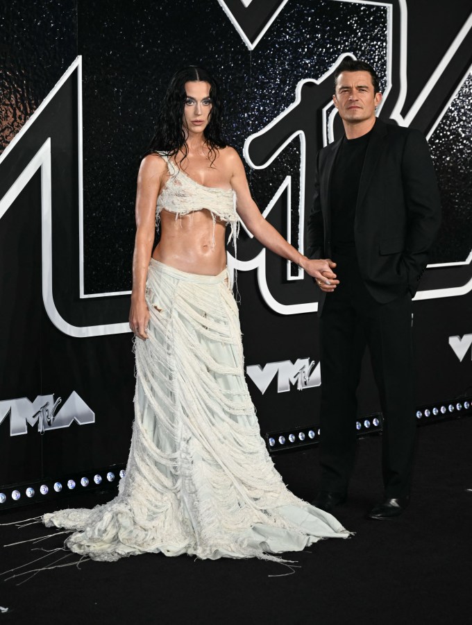 Katy Perry and Orlando Bloom attend the 2024 MTV Video Music Awards