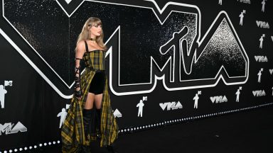 US singer-songwriter Taylor Swift arrives to attend the MTV Video Music Awards at UBS Arena in Elmont, New York, on September 11, 2024. (Photo by ANGELA WEISS / AFP) (Photo by ANGELA WEISS/AFP via Getty Images)