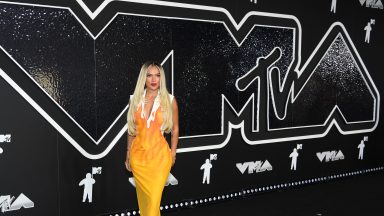  Karol G attends the 2024 MTV Video Music Awards at UBS Arena on September 11, 2024 in Elmont, New York. (Photo by Noam Galai/Getty Images for MTV)