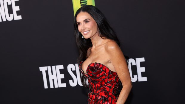 Demi Moore at the Los Angeles premiere of "The Substance" held at the Directors Guild of America Theater on September 16, 2024 in Los Angeles, California. (Photo by Chad Salvador/Variety via Getty Images)