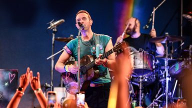 NEW YORK, NEW YORK - OCTOBER 07: Chris Martin of Coldplay performs onstage at 'SiriusXM presents Coldplay live in Brooklyn' at Music Hall of Williamsburg on October 07, 2024 in New York City.  (Photo by Dimitrios Kambouris/Getty Images for SiriusXM)