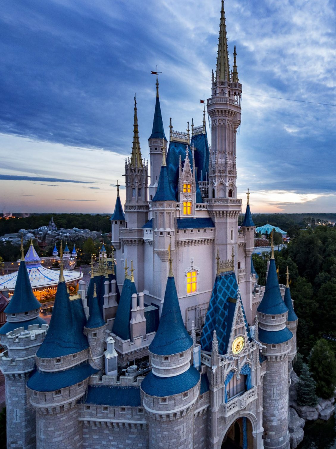 Walt Disney World Resort, Magic Kingdom Park (pictured) is seen on October 8, 2014. Magic Kingdom Park and Disney's Animal Kingdom will begin to reopen on July 11, 2020, followed by EPCOT and Disney's Hollywood Studios on July 15, 2020. (Photo by Matt Stroshane/Walt Disney World Resort via Getty Images)