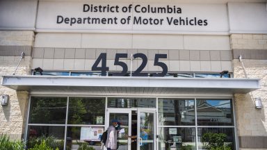  Garry Scott, 68, makes a stop at the Department of Motor Vehicles Benning Ridge Service Center to request information and turn in old license plates on Thursday, June 24, 2021 in Washington, D.C. Mr. Scott made an appointment at the the DMV location weeks prior to renew his license after Mayor Muriel Bowser announced a four-month amnesty program for drivers. However, when he arrived he was frustrated to find that the program was aimed to give an opportunity to pay outstanding tickets with the penalties waived but the original fines still remained.  "I came back to get information and badge info to file an incident report with special police regarding a previous incident during a scheduled appointment on the 15th," said Scott of an issue that resulted with security personnel during his appointment. (Photo by Amanda Voisard/for The Washington Post via Getty Images)