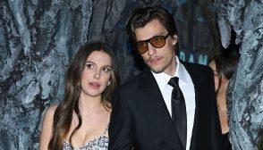 NEW YORK, NY - MARCH 01: Millie Bobby Brown and Jake Bongiovi are seen on March 01, 2024 in New York City. (Photo by NDZ/Star Max/GC Images)