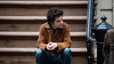  Timothee Chalamet is seen on the movie set of "A Complete Unknown" on June 11, 2024 in Hoboken, New Jersey. (Photo by METROPOLIS/Bauer-Griffin/GC Images)