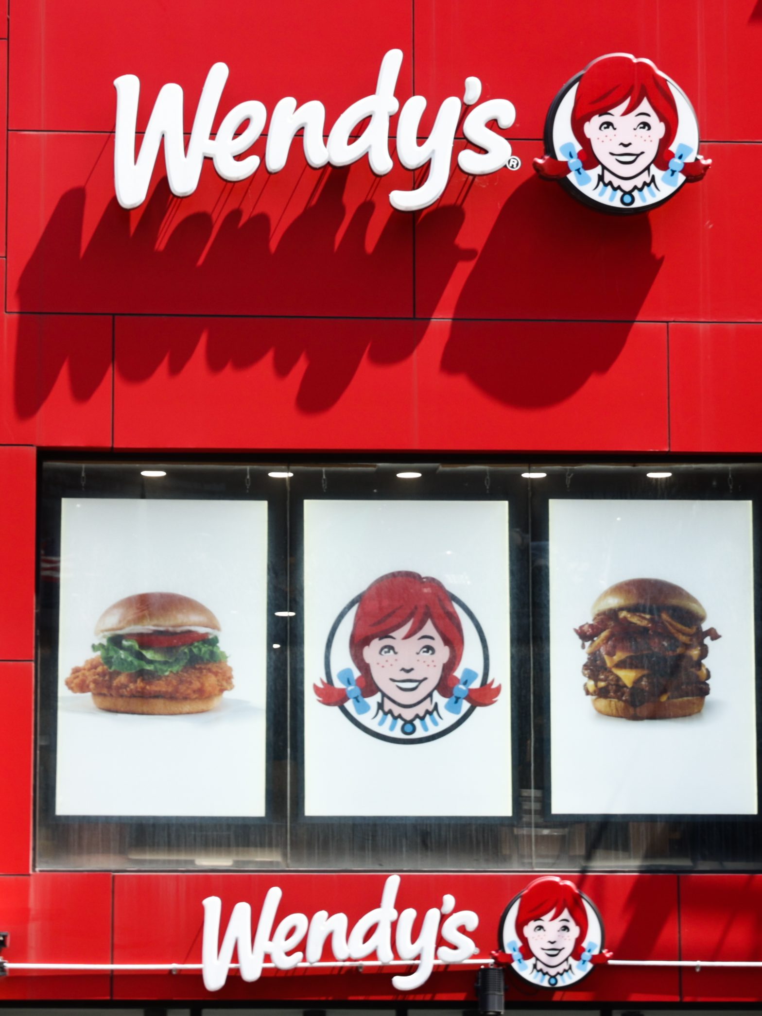 Wendy's logo is seen in New York City, United States on July 16, 2024. (Photo by Jakub Porzycki/NurPhoto via Getty Images)