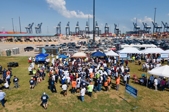 Protestors At Texas Terminal