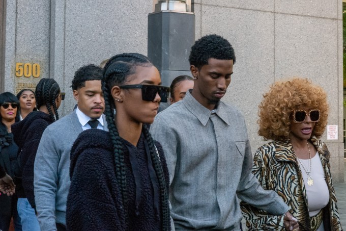 Chance, Justin & Janice Outside the Court