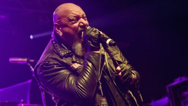  English heavy metal musician Paul Di'Anno performing live on stage at the 2013 Hard Rock Hell festival in Pwllheli, Wales, on November 30, 2013. (Photo by Kevin Nixon/Metal Hammer Magazine/Future via Getty Images/Future via Getty Images)