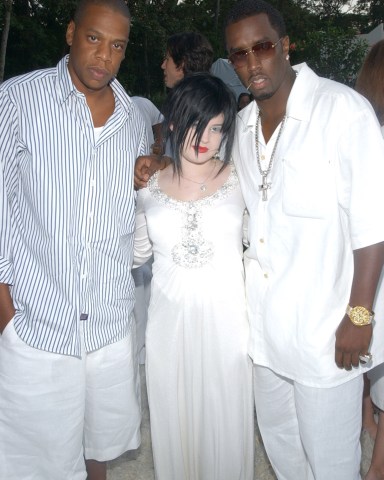 Jay Z, Kelly Osbourne and Sean "P.Diddy" Combs (Photo by Dimitrios Kambouris/WireImage for Bad Boy Entertainment)