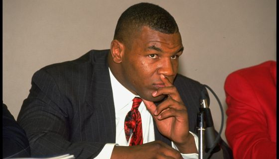 Heavyweight Boxing: Mike Tyson during media press conference for rape charges at City-County Building.Indianapolis, IN 9/11/1991CREDIT: Phil Huber (Photo by Phil Huber /Sports Illustrated via Getty Images)(Set Number: X41886 )