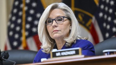 WASHINGTON, DC - December 19: Rep. Liz Cheney (R-Wyo.) as the Jan. 6 Committee meets for final session at the Cannon House Office Building Monday afternoon on Capitol Hill in Washington, DC, December 19, 2022. The Jan. 6 Committee of held a business meeting and was expected to vote to refer criminal charges against former President Trump to the Justice Department for the first time in American history and release part of a report revealing 18 months of investigations. (Photo by Matt McClain for The Washington Post via Getty Images)