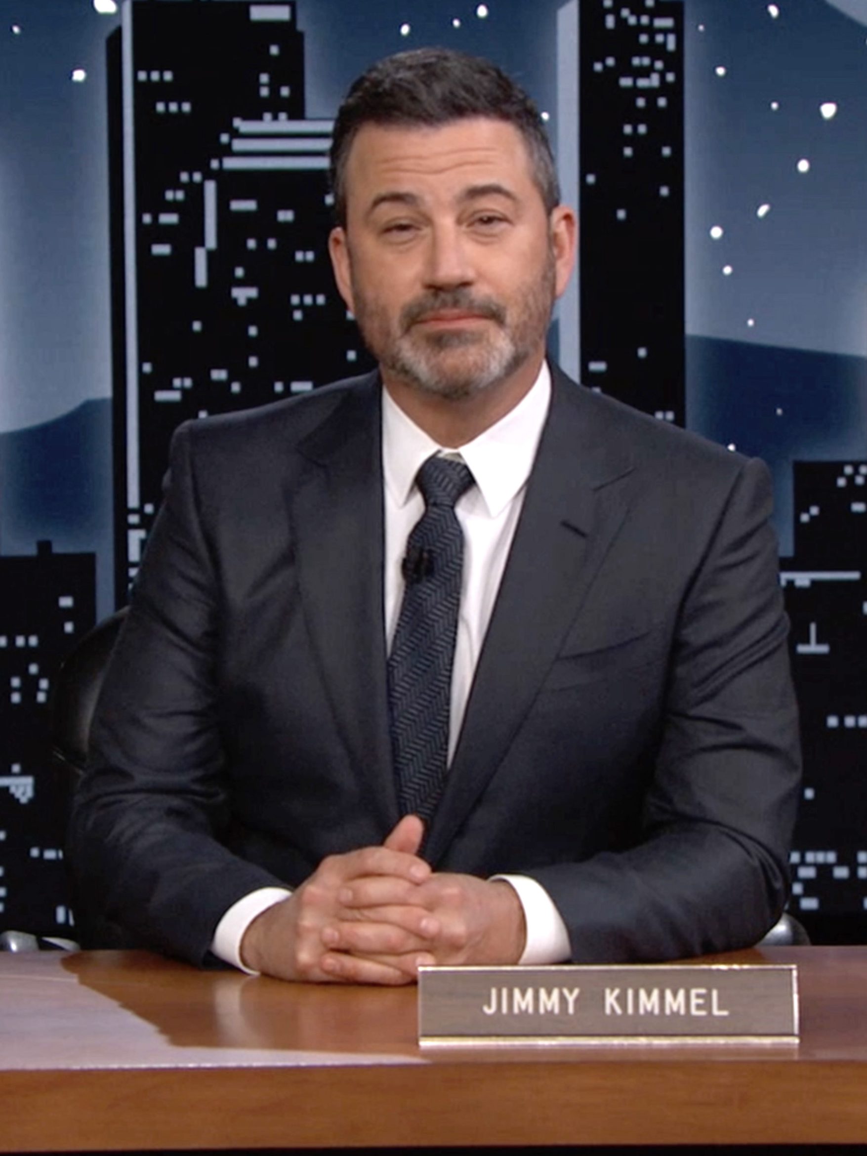 UNSPECIFIED - NOVEMBER 17: In this screengrab, Jimmy Kimmel speaks at the 2021 Media Access Awards Presented By Easterseals on November 17, 2021. (Photo by Media Access Awards Presented By Easterseals/Getty Images for Easterseals)