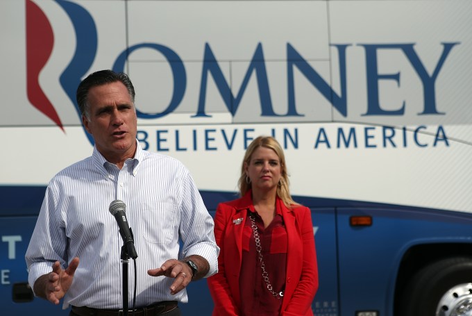 Pam Bondi & Mitt Romney in 2012