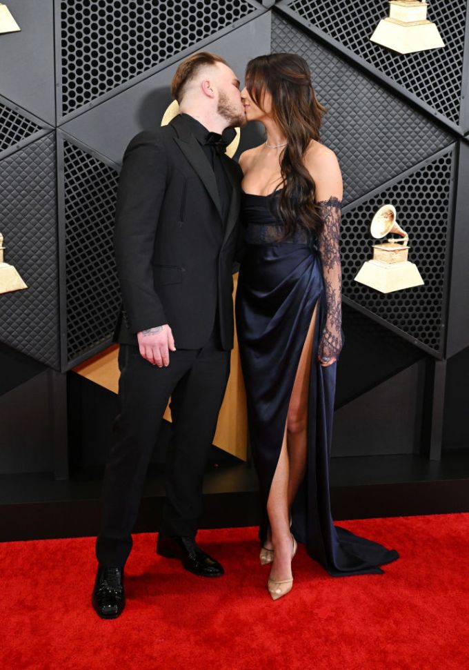 Zach Bryan and Bri LaPaglia At the 66th Annual GRAMMY Awards