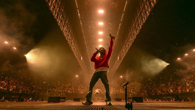 INGLEWOOD, CALIFORNIA - JUNE 19: Kendrick Lamar performs onstage during The Pop Out – Ken & Friends Presented by pgLang and Free Lunch at The Kia Forum on June 19, 2024 in Inglewood, California. (Photo by Timothy Norris/Getty Images for pgLang, Amazon Music, & Free Lunch)