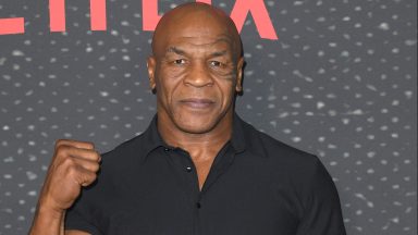 LOS ANGELES, CALIFORNIA - SEPTEMBER 23: Mike Tyson arrives at the Los Angeles Premiere Of Netflix's "Starting 5" at The Egyptian Theatre Hollywood on September 23, 2024 in Los Angeles, California. (Photo by Steve Granitz/FilmMagic)