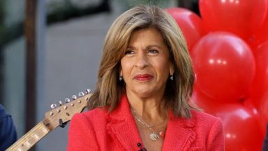  Hoda Kotb on NBC's "Today" at Rockefeller Plaza on October 08, 2024 in New York City. (Photo by Marleen Moise/Getty Images)