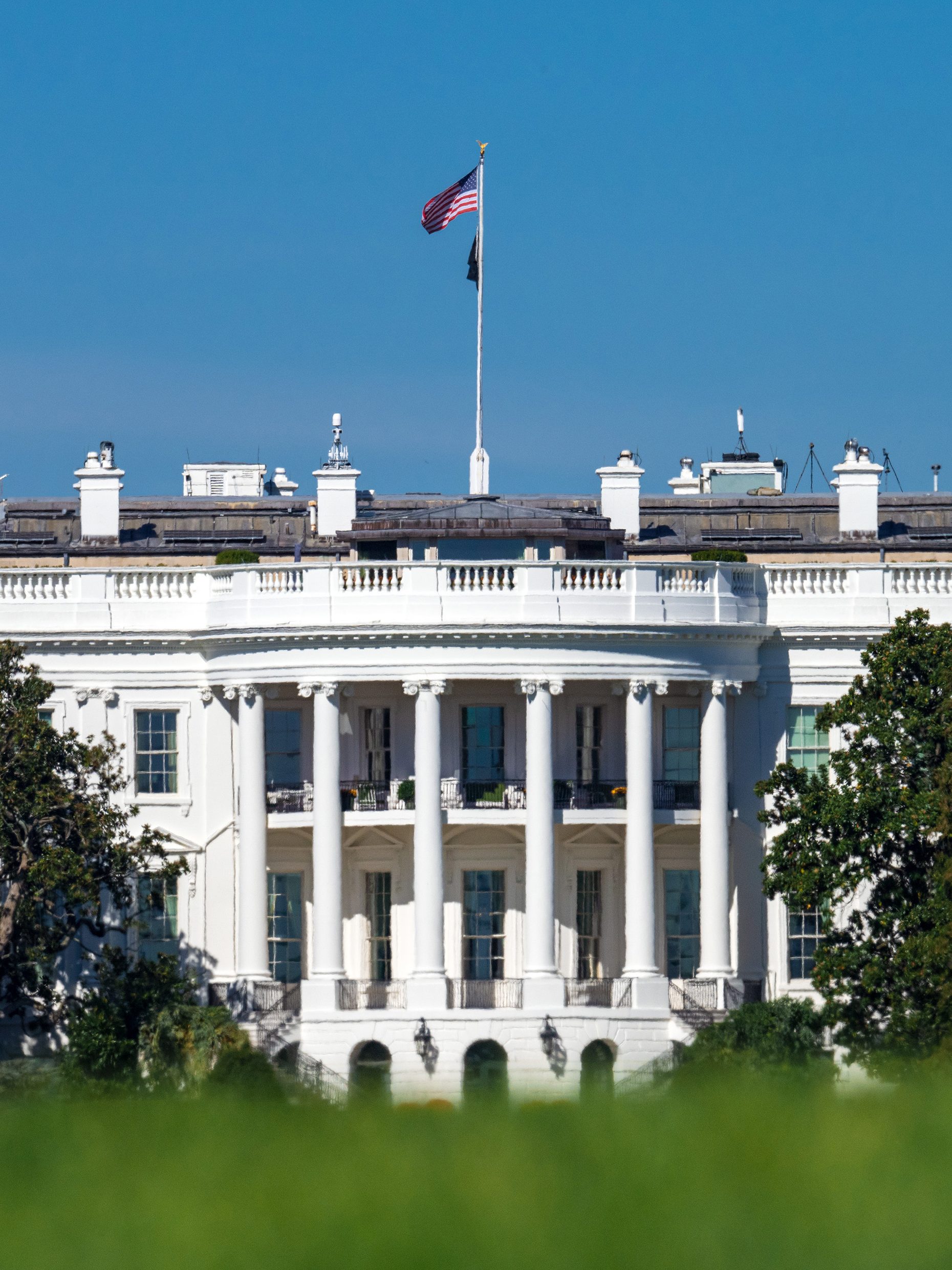 25 October 2024, USA, Washington: The White House, seen from the park side. Photo: Soeren Stache/dpa (Photo by Soeren Stache/picture alliance via Getty Images)