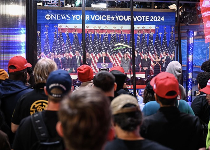 Trump Supporters Enjoy Watch Party