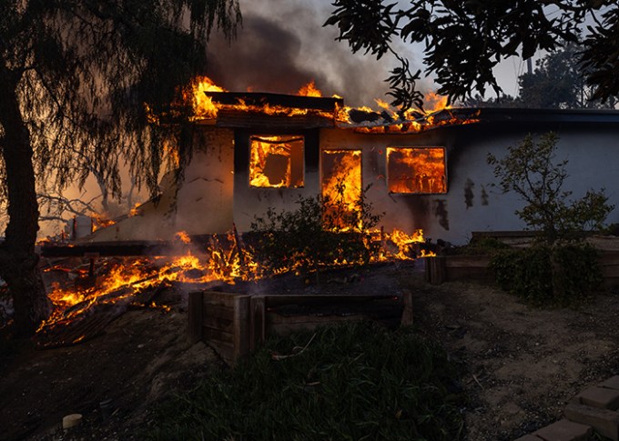 An Entire Home in Flames