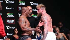 Mike Tyson Slaps Jake Paul at Weigh-in Before Fight: Video