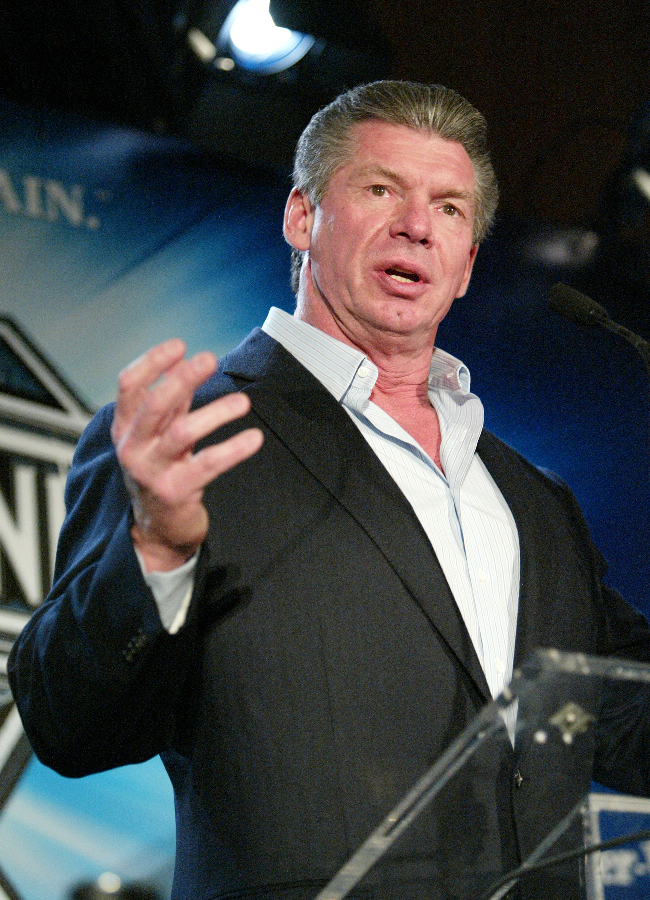 Linda McMahon & Vince McMahon Then & Now: Photos Vince McMahon at Planet Hollywood March 11, 2004